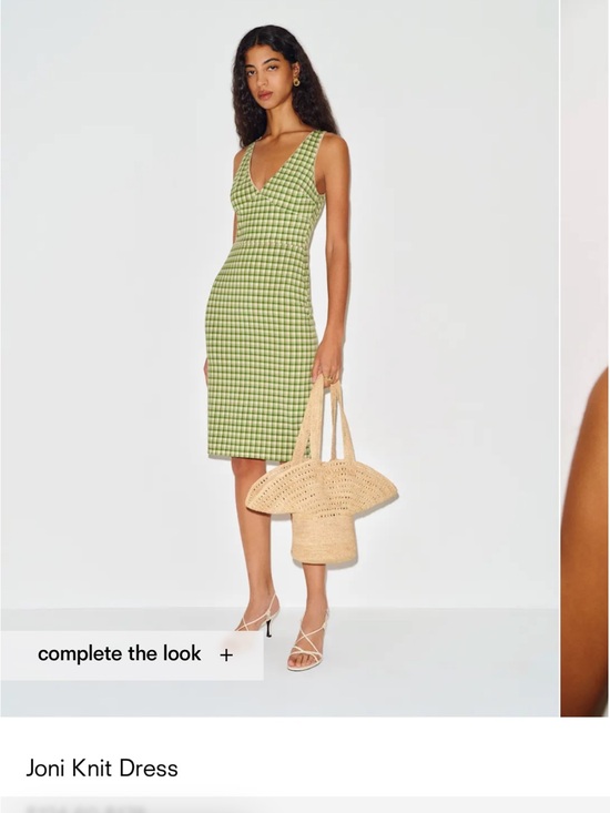 Reformation Dresses & Skirts - Reformation Green Gingham Midi Dress